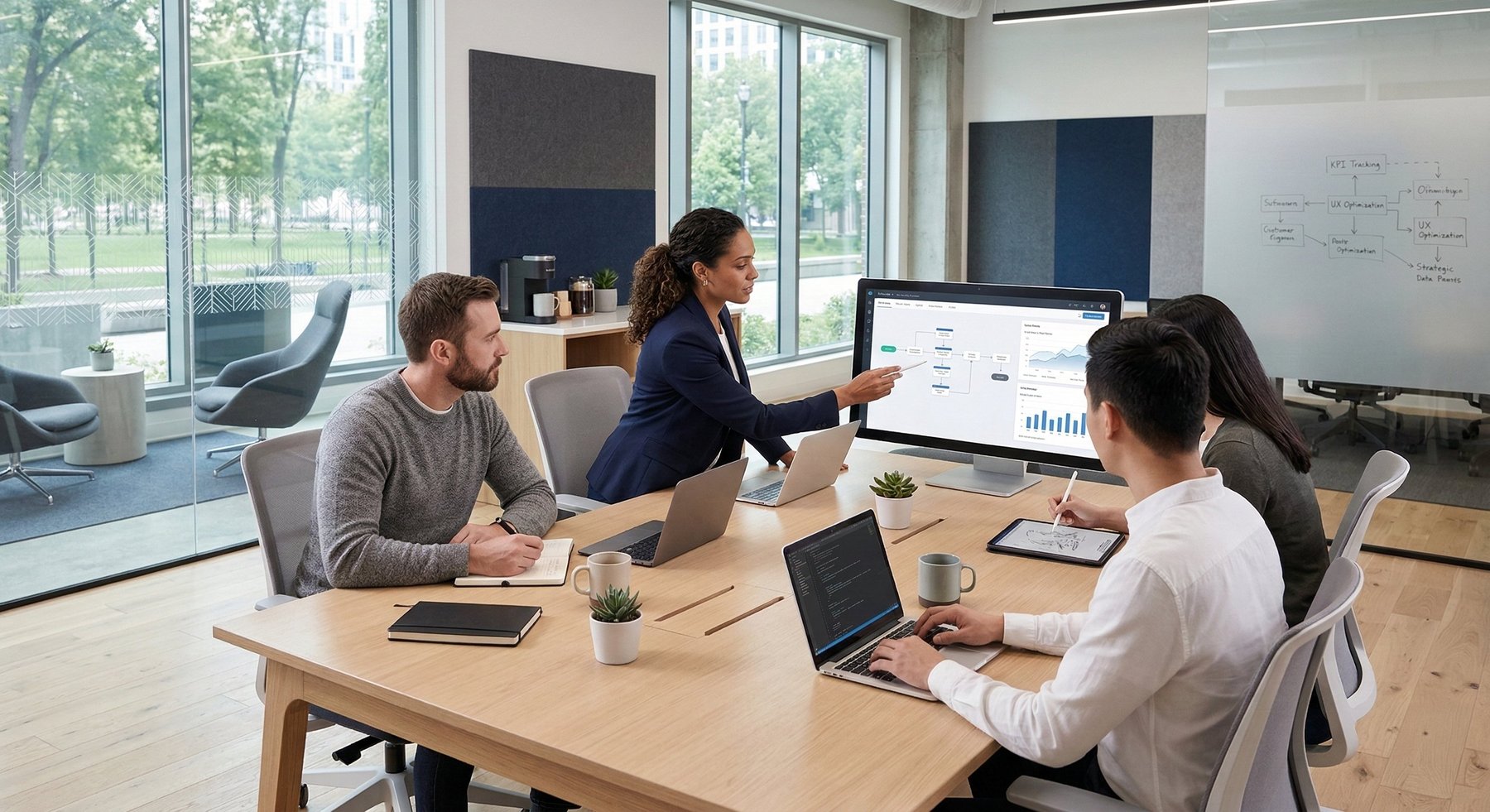 SignalStack team collaborating on a digital strategy session